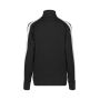Sweat cardigan | contrast | dames - Zwart, 2XL