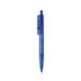 X3 GRS gerecycled PC plastic pen frosted, blauw