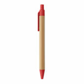 ITEA COLOUR - Bamboe balpen met drukknop - Rood