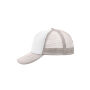 5 Panel Polyester Mesh Cap white/light grey one size