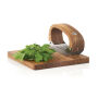 AdHoc RoccaVerde hakmes met snijplank, bruin