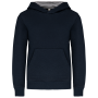 Kinder Sweater met gecontrasteerde capuchon Navy / Fine Grey 8/10 jaar Kinder Sweater met gecontrasteerde capuchon Navy / Fine Grey 8/10 jaar