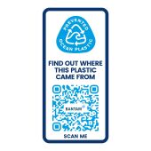 H2O Active® Eco POP Base 650 ml sportfles met kanteldeksel - Transparent/Zwart