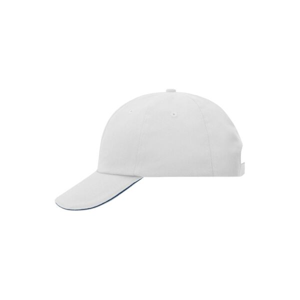 6 Panel Raver Sandwich Cap white/navy one size 6 Panel Raver Sandwich Cap white/navy one size