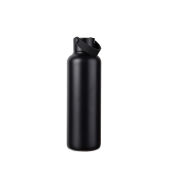 VINGA Baltimore RCS recycled SS fles 600 ML, zwart