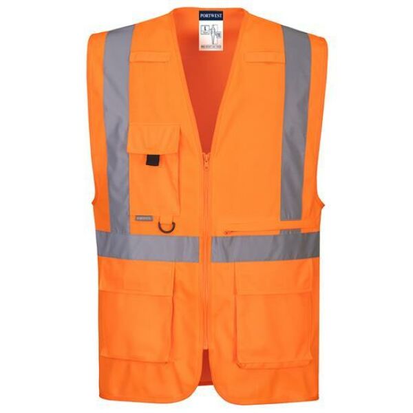 Hi-Vis Executive Vest met Tablet zak.