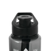 AQUA LEVEL - Sportdrinkfles zwart