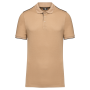 Contrasterende polo Day To Day korte mouwen Camel / Black 3XL