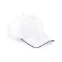 Authentic 5 Panel Cap - Piped Peak white/french navy one size
