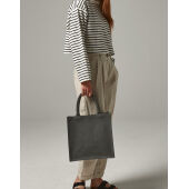 Jute Midi Tote - Natural/Black - One Size Jute Midi Tote - Natural/Black - One Size