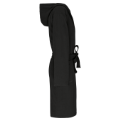 Biologische badjas met capuchon Black L/XL