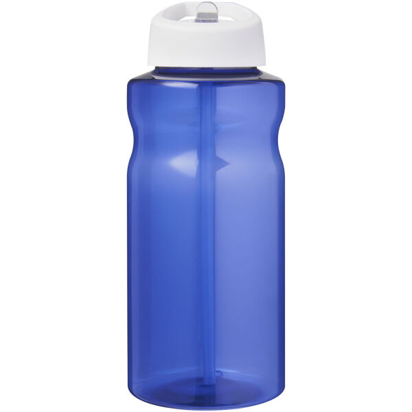 H2O Active® Eco Big Base 1 litre spout lid sport bottle - Blue/White