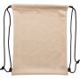 Polyester (210D) trekkoord rugtas Cassandra khaki (écru)
