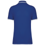 Herenpolo met korte mouwen en contrasterende bies Royal Blue / White S