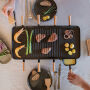 BOSKA Raclette Gourmet Party, 8 Personen (EU Type F), zwart