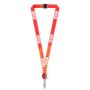 rPET sublimatie badge‑reel keycord