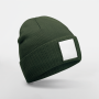 Muts met patch Olive Green/White One Size