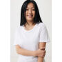 IQONIQ Yala dames lichtgewicht gerecycled katoen t-shirt, recycled white (L)