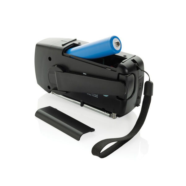 RescueWave noodradio van RCS gerecycled plastic, zwart RescueWave noodradio van RCS gerecycled plastic, zwart