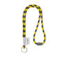 Polyester 2-kleurige koord-lanyard met full color label
