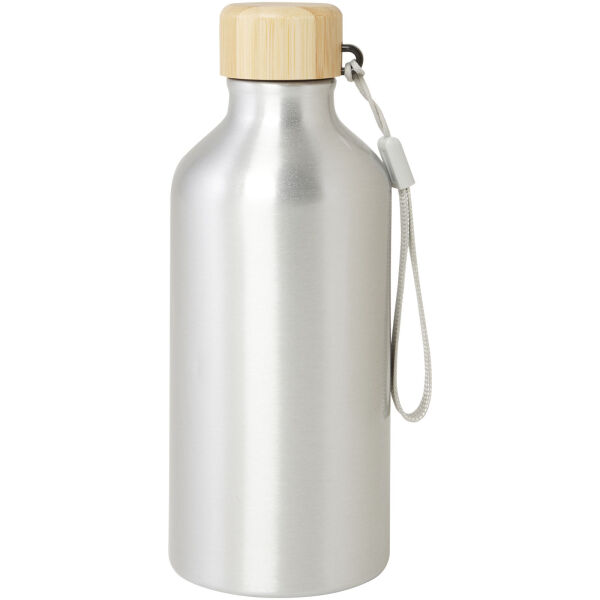 Malpeza 500 ml waterfles van RCS-gecertificeerd gerecycled aluminium - Zilver