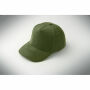 WALE - 5 panelen corduroy baseballcap - Legergroen