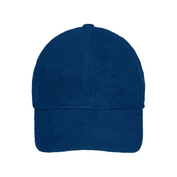 6 Panel Fleece Cap with Earflaps navy one size 6 Panel Fleece Cap with Earflaps navy one size