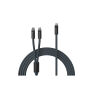 VINGA Baltimore siliconen multi-oplaadkabel (C+2C), donkerblauw