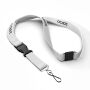 Afneembare maïszetmeel lanyard in zeefdruk Afneembare maïszetmeel lanyard in zeefdruk
