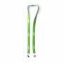 Polyester Pantone-gematchte zeefdruk keycord met 2 clips