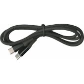 Nylon oplaadkabel Jacob zwart