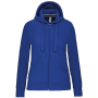 Damessweater met rits en capuchon Light Royal Blue S