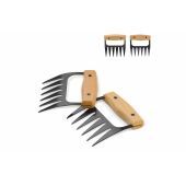 Metalen vleesklauwen - Hout