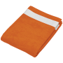 Fluwelen Strandlaken Orange / White One Size