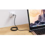 Urban Vitamin Stockton 65W gerecycled TPE/PET magn. kabel, zwart