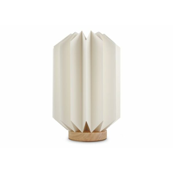 Coollux vouwbare papieren LED lamp Eos op houten voet, 25 cm  (brievenbus doos)