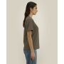 Reeser - Heavy gerecycled katoen blend T-overhemd met een modern look - Mosstone (3XL)