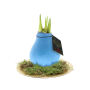 No Water Flowers® - Waxz® on golden dish, In giftbox, Pastel blauw