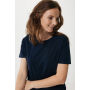 IQONIQ Yala dames lichtgewicht gerecycled katoen t-shirt, donkerblauw (XXXL)