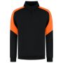 Zip Sweater Bicolor Redefined 306111 Black-Orange XXL