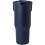 Bronx 900 ml RCS gecertificeerde, vacuüm geïsoleerde beker van gerecycled roestvrij staal en koper met deksel met dubbele functie - Navy