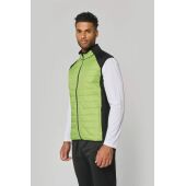 BODYWARMER IN TWEE STOFFEN Marl Grey / Sporty Navy 3XL
