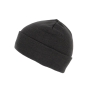 Gerecyclede muts met gebreide omslag Dark Grey One Size