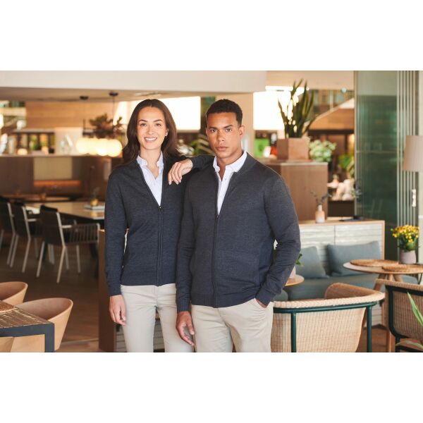 Cardigan zippé Grey Marl L Cardigan zippé Grey Marl L