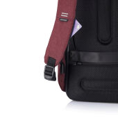 Bobby Hero Regular, anti-diefstal rugzak, rood, zwart