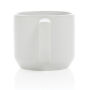 Keramische moderne mok 350 ml, wit, wit