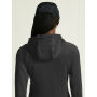 Adv Explore Power Fleece Hood Jkt W Black XXL