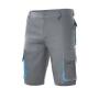 TWO-TONE MULTI-POCKET BERMUDA SHORTS, GREY/SKY BLUE, 54, VELILLA