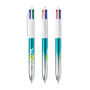 BIC® 4 Colours® Bicolor 4 Colours Bicolor BP LP Turquoise_UP and RI white