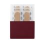 thanxx® mapje voor pleisters "PflasterM" normale folie bordeaux